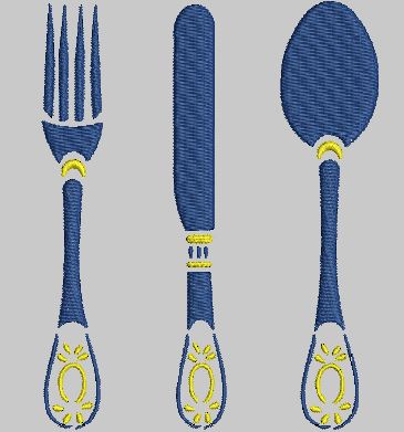 Couverts argent et or