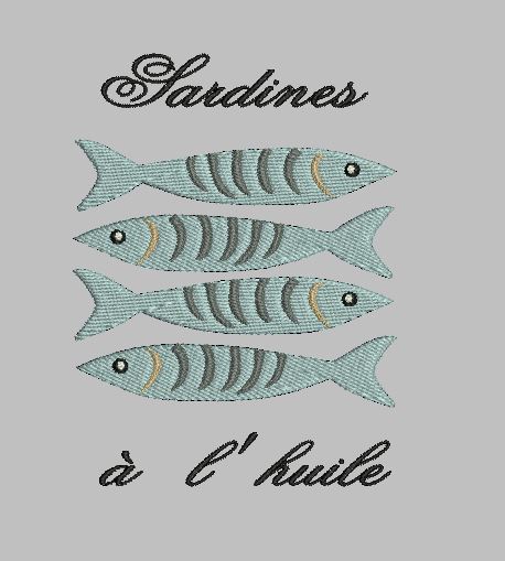 4 sardines déco