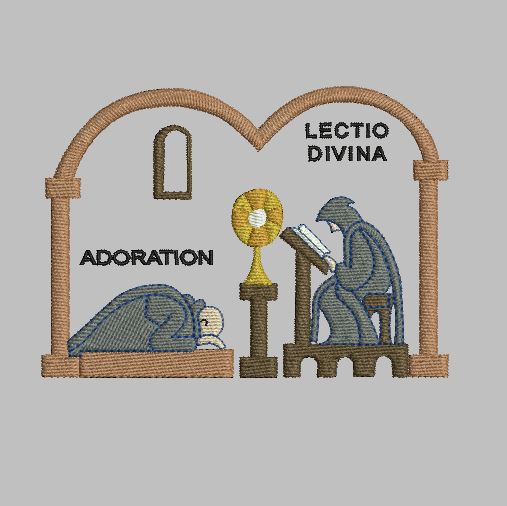 Tableau monastique : Adoration et Lectio Divina