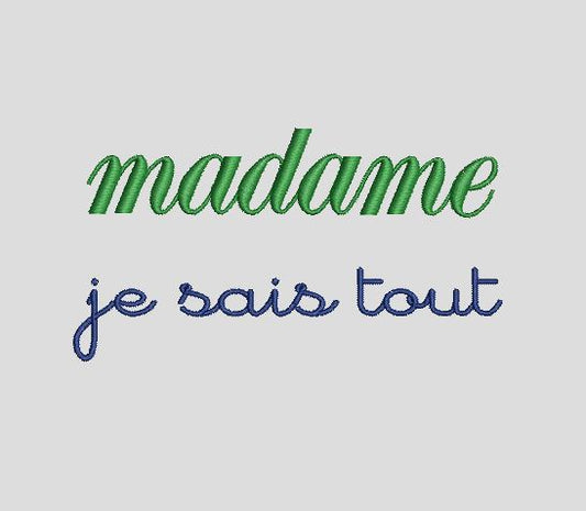 Madame "Je sais tout"