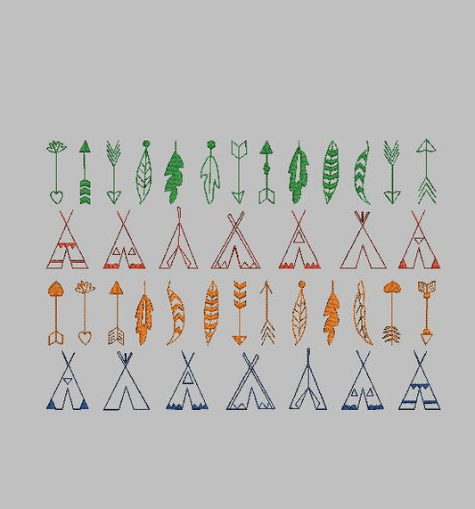 Flèches, tipis et plumes