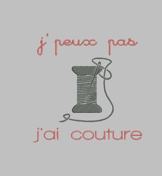 J’peux pas j’ai couture