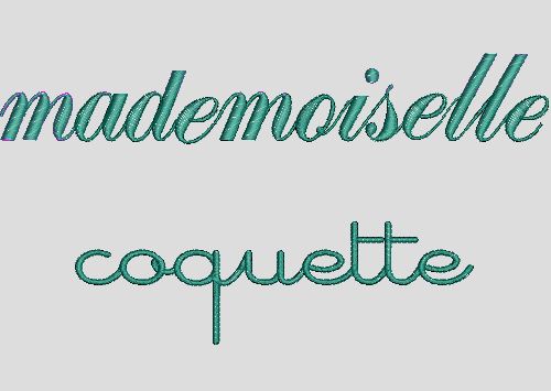 Mademoiselle coquette