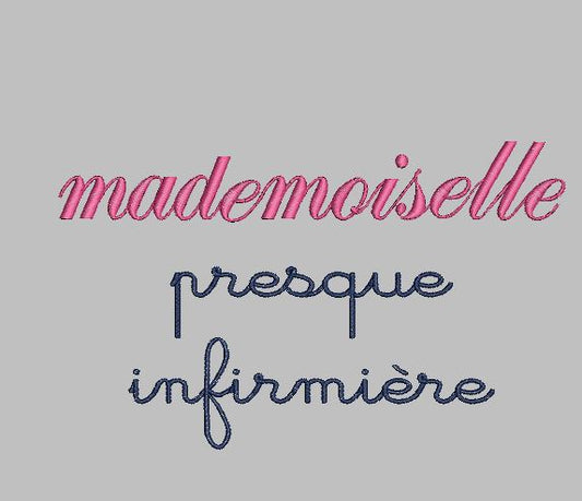 Mademoiselle presque infirmière