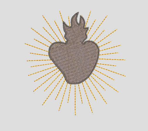 Sacré Cœur stylisé 1